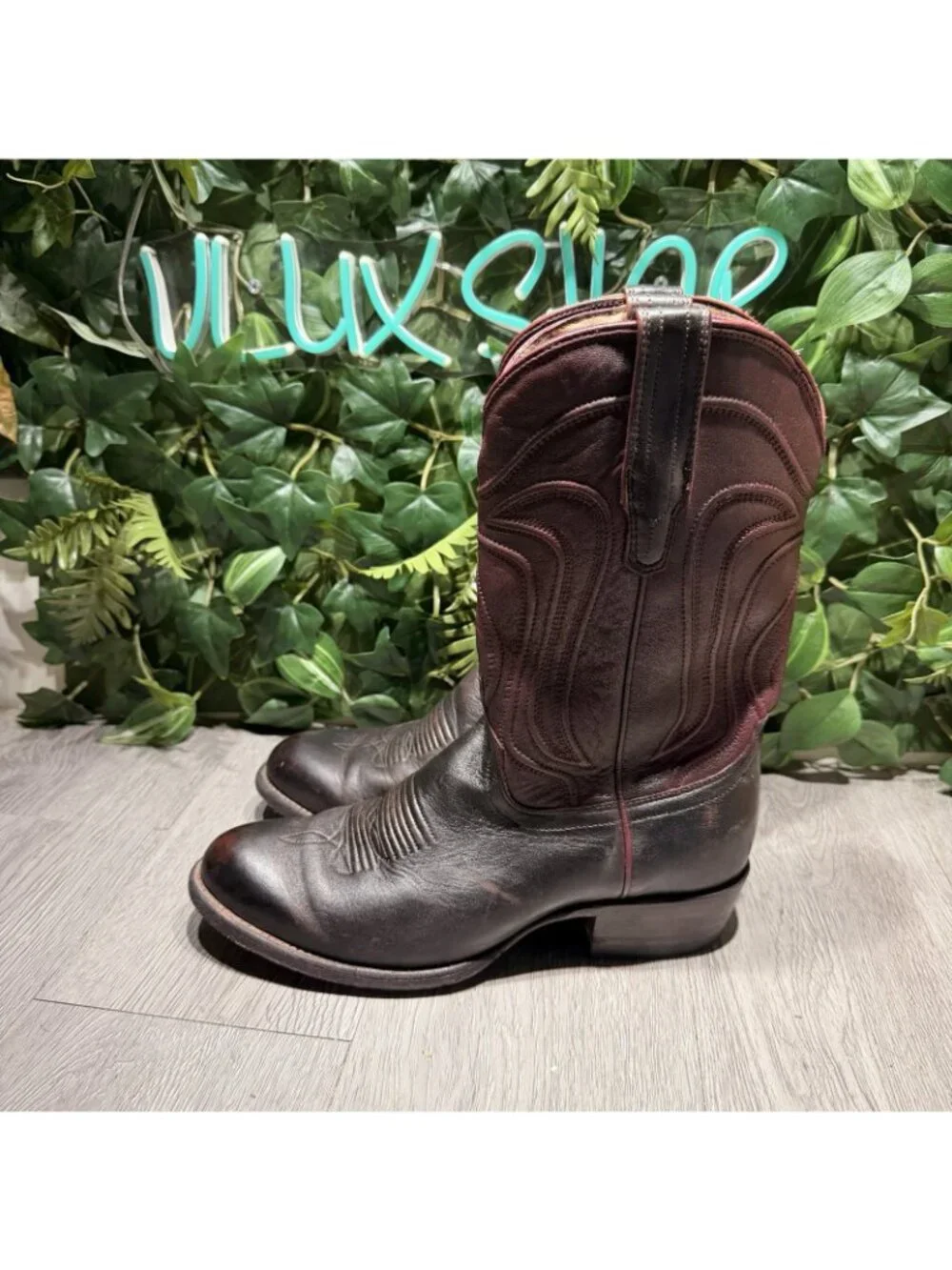Tecovas The Cartwright Leather Dark Brown Boots 8.5 D Western Boots